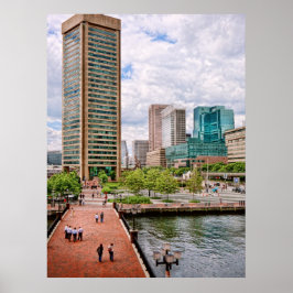 Stadt - Hafen - Baltimore World Trade Centre Poster