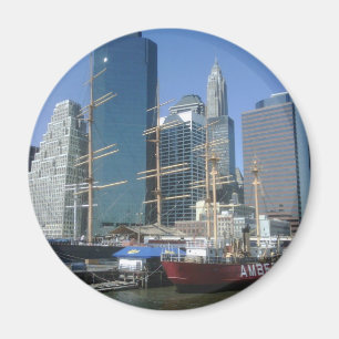 Stadt-Hafen-Boote Magnet