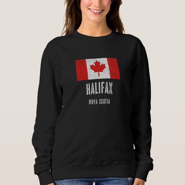 Stadt Halifax - Kanadische Flagge Souvenir - Sweatshirt (Vorderseite)