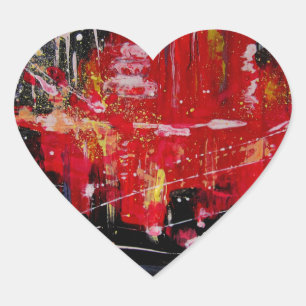 Stadt Herz-Aufkleber