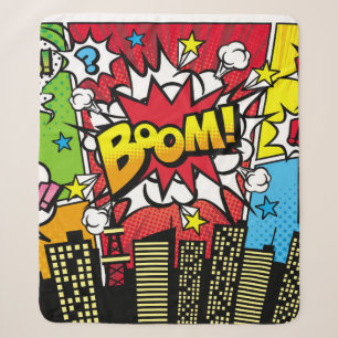 Stadt Hintergrundmaterial mit Comic-Art-Stil Sprec Sherpadecke