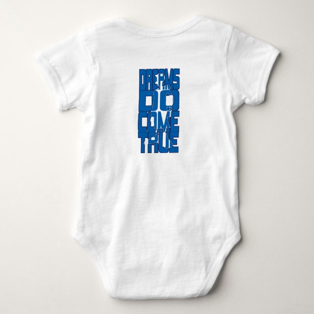 Stadt Hoops Baby Bodysuit Strampler (Rückseite)