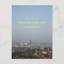 Stadt im Sun Haiku Postkarte