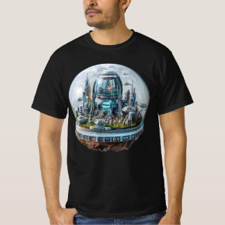 Stadt im Weltraum-T - Shirt