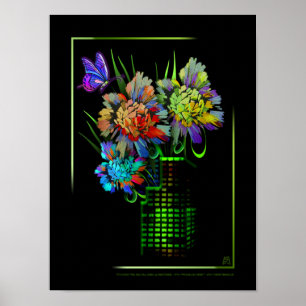Stadt in Bloom Poster