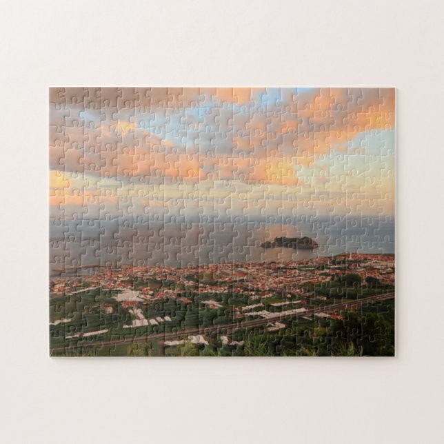 Stadt in den Azoren Puzzle (Horizontal)