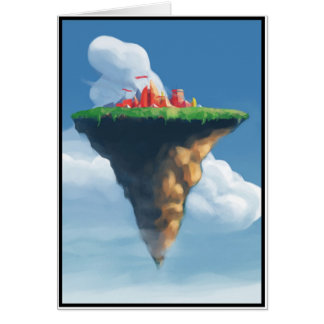 Stadt in den Wolken