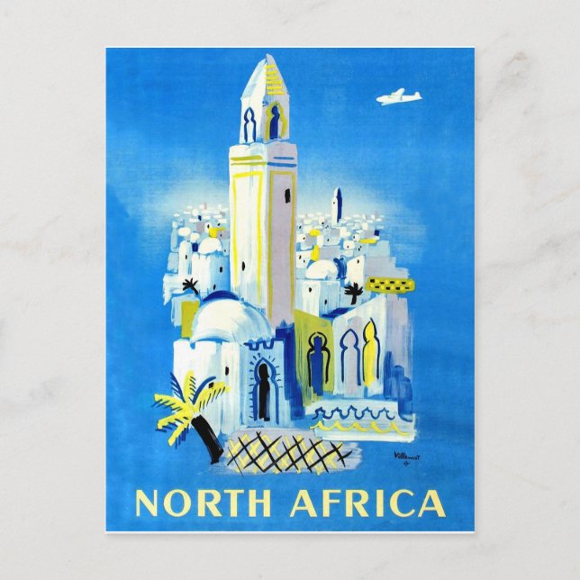 Stadt in Nordafrika, Jahrtausendreise Postkarte (Vorderseite)