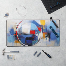 Stadt in Pastel Tones Schreibtischunterlage