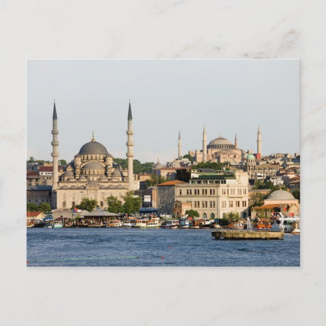 Stadt Istanbul Skyline Postkarte (Vorderseite)