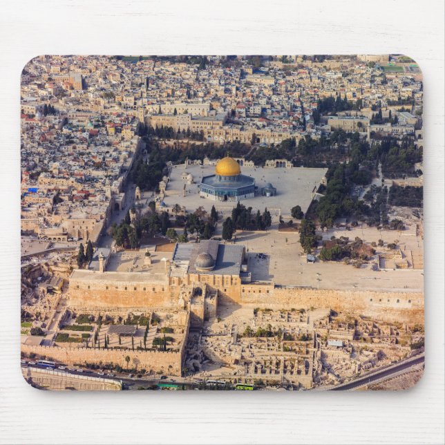 Stadt-Jerusalem-Haube des Tempelbergs alte des Mousepad (Vorne)