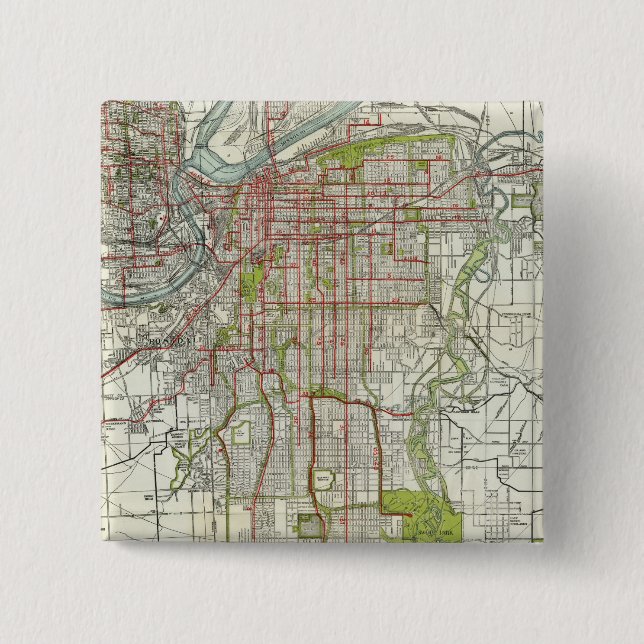 Stadt Kansas Button (Vorderseite)