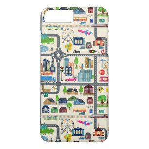 Stadt-Karten-Muster Case-Mate iPhone Hülle