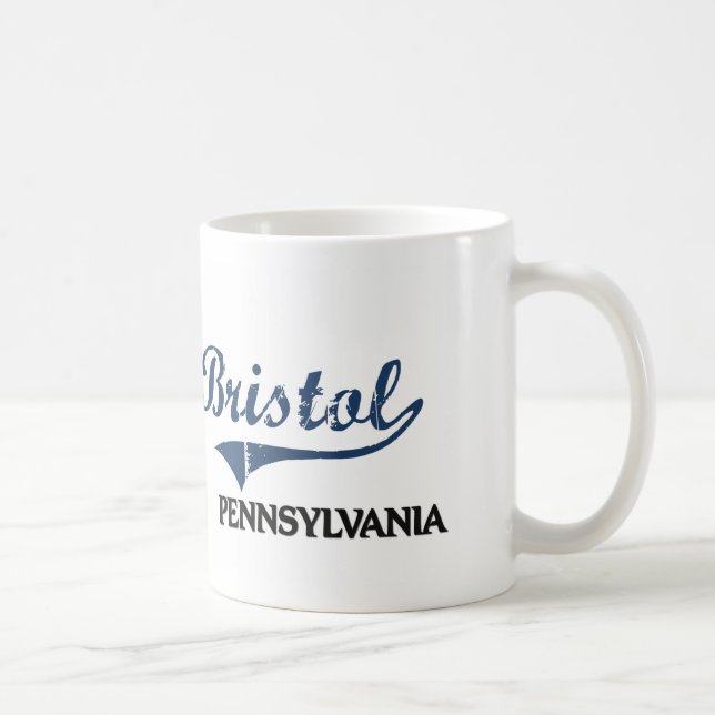 Stadt-Klassiker Bristols Pennsylvania Kaffeetasse (Rechts)