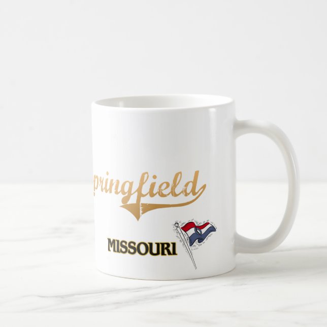 Stadt-Klassiker Springfields Missouri Kaffeetasse (Rechts)