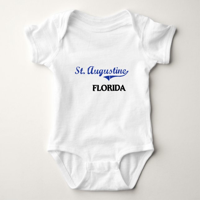 Stadt-Klassiker St Augustine Florida Baby Strampler (Vorderseite)