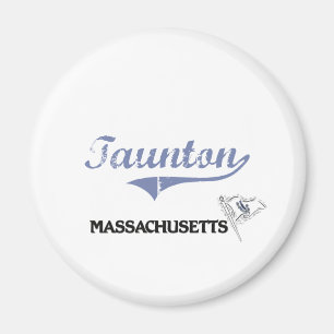 Stadt-Klassiker Tauntons Massachusetts Magnet