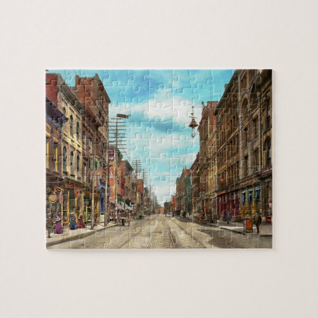 Stadt - Knoxville TN - Gay Street 1903 Puzzle (Horizontal)
