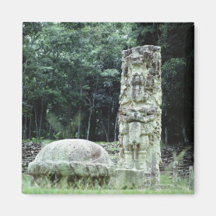 Stadt Kopan Maya Ruins Foto Designed Square Magnet