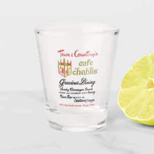 Stadt & Land's Cafe Chablis, Chicago, IL Schnapsglas