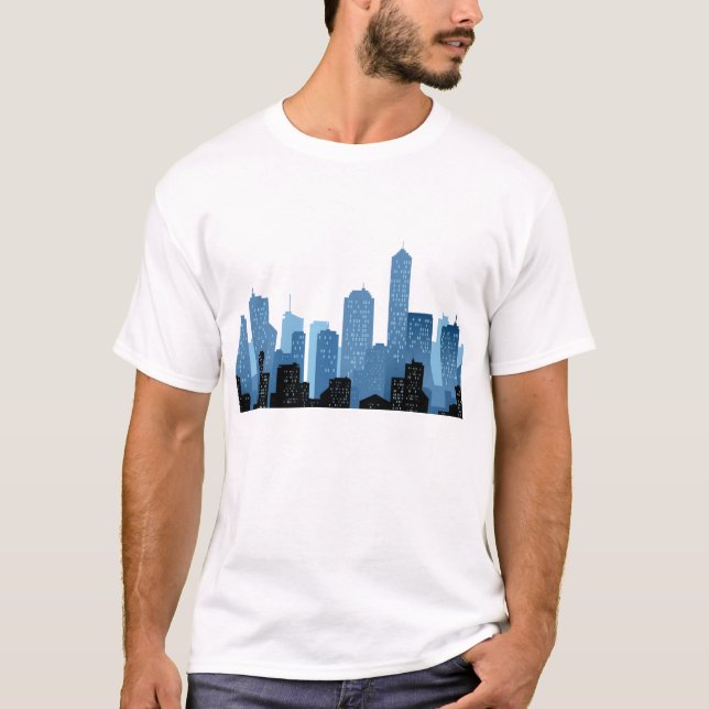 Stadt-Landschaft T-Shirt (Vorderseite)