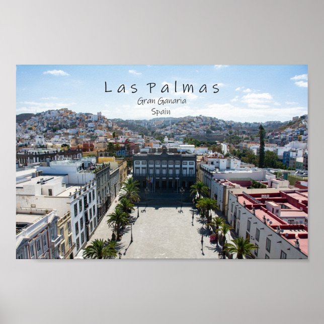 Stadt Las Palmas in Spanien Poster (Vorne)