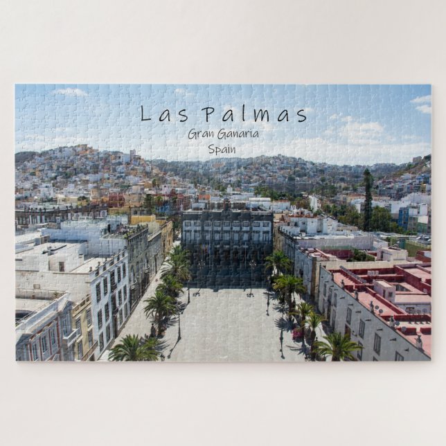 Stadt Las Palmas in Spanien Puzzle (Horizontal)