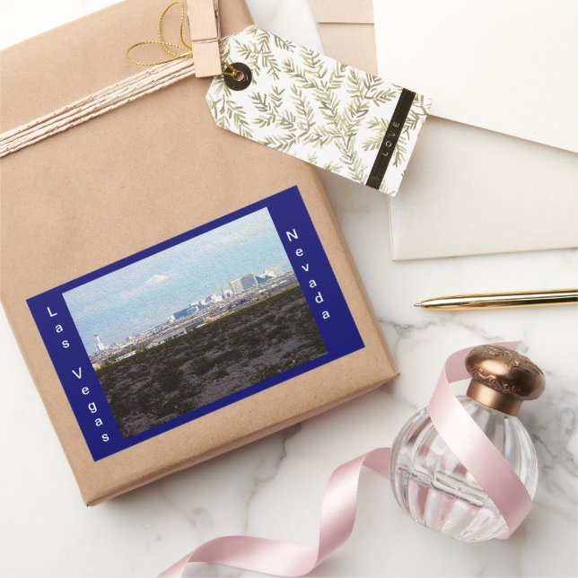 Stadt Las Vegas Rechteckiger Aufkleber (Schenken)