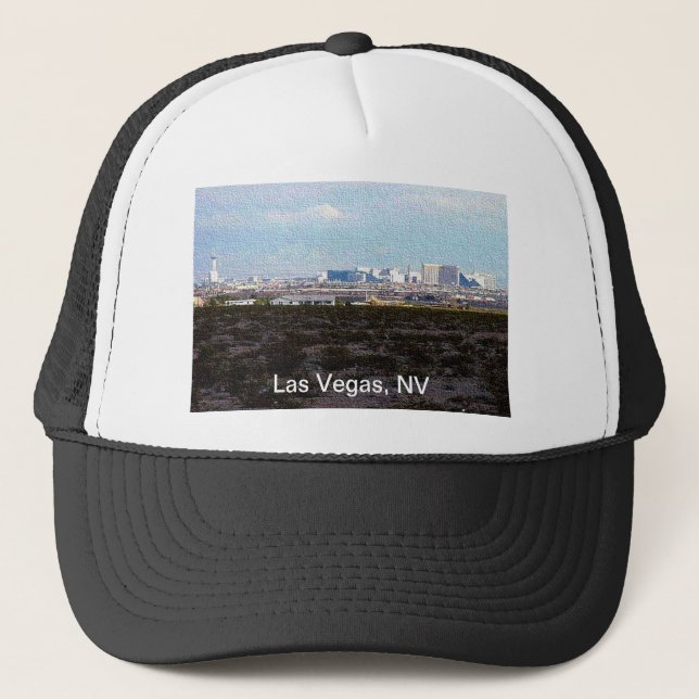 Stadt Las Vegas Truckerkappe (Vorderseite)