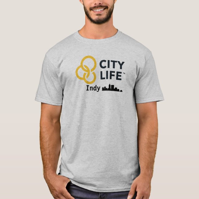 Stadt-Leben Indy T-Shirt (Vorderseite)