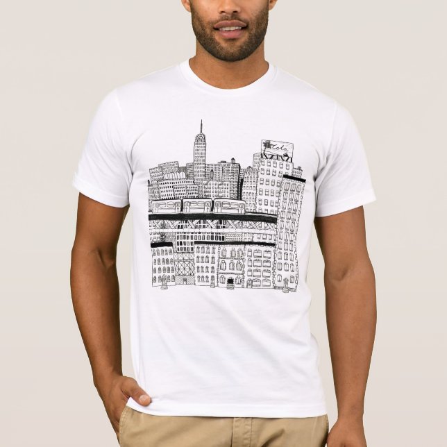 Stadt-Leben T-Shirt (Vorderseite)