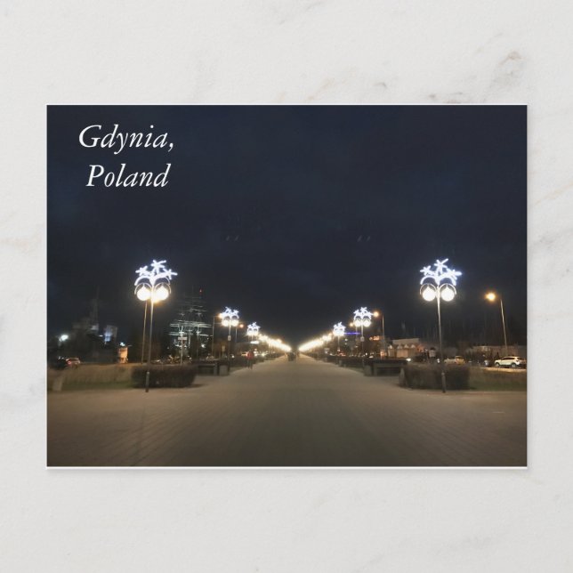 Stadt-Lichter Postkarte (Vorderseite)