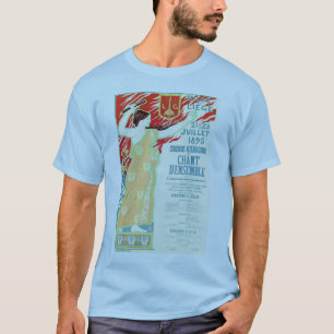 Stadt Liège Belgien des Gesangwettbewerbs Vintag T-Shirt