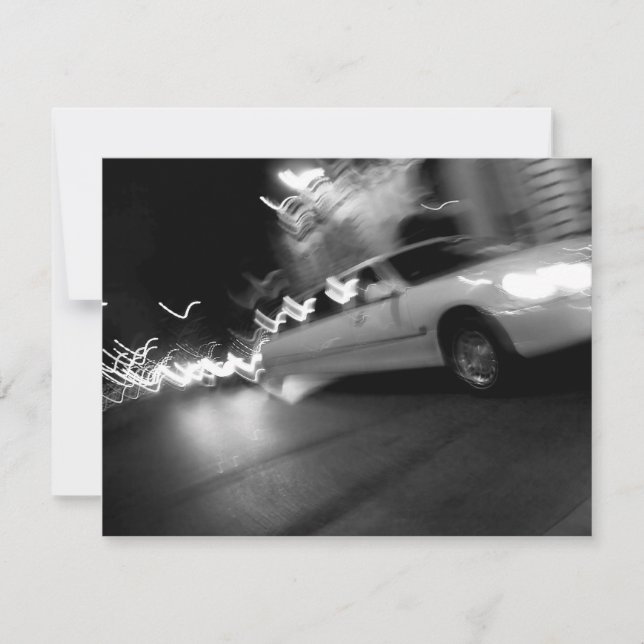 Stadt Limousine in der Nacht (Vorderseite)