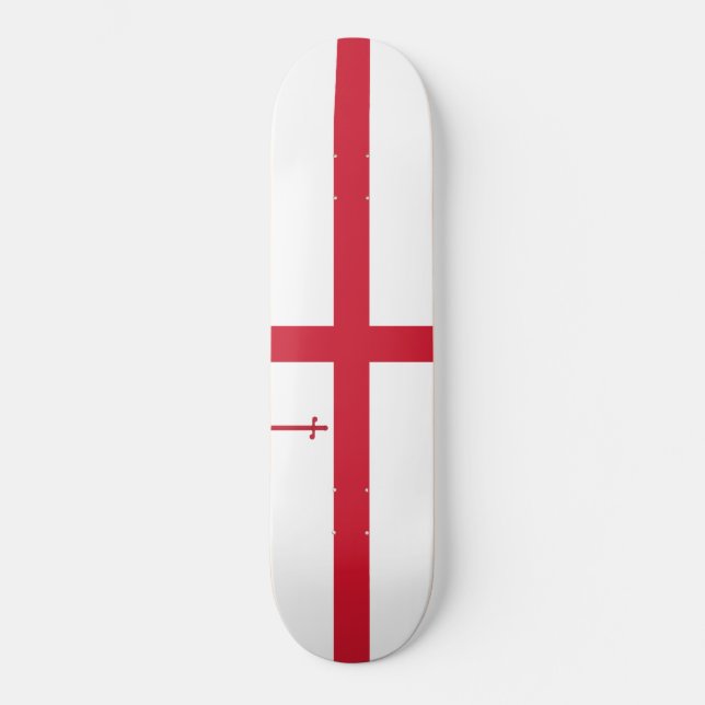 Stadt London (England) (UK Hauptstadt City) Skateboard (Vorderseite)