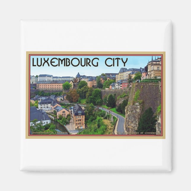 Stadt Luxemburg Magnet (Vorne)