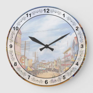 Stadt - Mackinac Island - Mehr als nur Teppiche Große Wanduhr