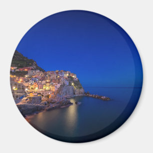 Stadt Manarola im Cinque Terre im Abend Magnet