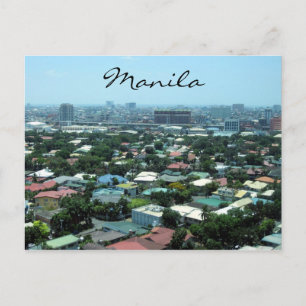 Stadt Manila Postkarte