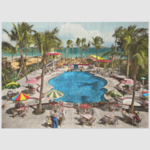 Stadt - Miami FL - Sitz 1941 Seidenpapier