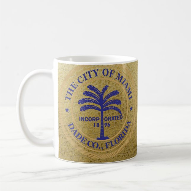 Stadt Miami Siegel Tasse (Links)