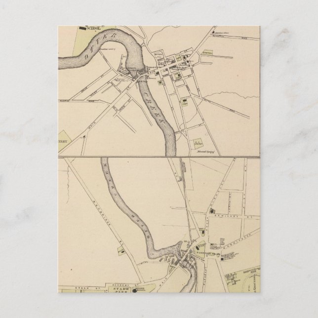 Stadt Middlebury Postkarte (Vorderseite)