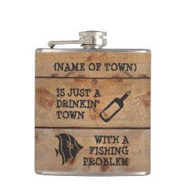 Stadt mit einem Fischereiproblem zu trinken 😉 Flachmann