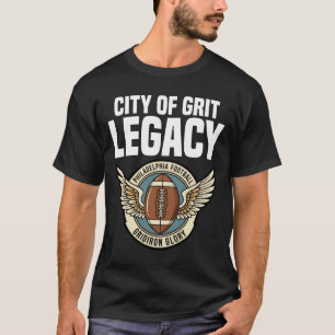 STADT MIT GRIT-VERMÄCHTNIS - PHILADELPHIA FOOTBALL T-Shirt