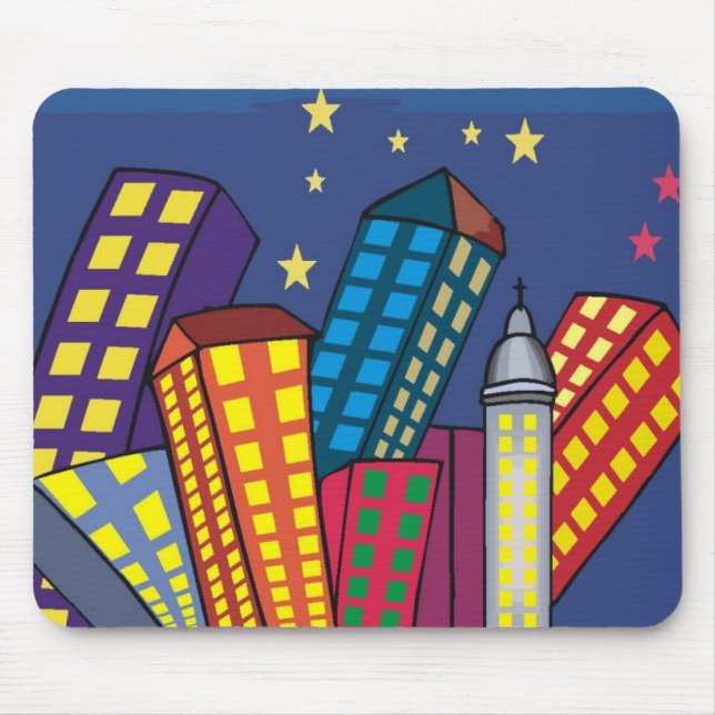 Stadt modernes Mousepad (Vorne)