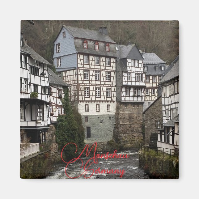 Stadt Monschau im Winter Magnet (Vorne)