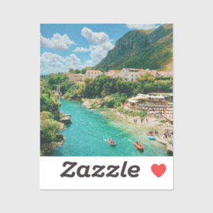 Stadt Mostar - Bosnien und Herzegowina Aufkleber