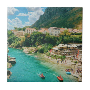 Stadt Mostar - Bosnien und Herzegowina Fliese