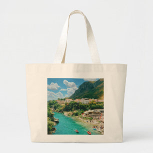 Stadt Mostar - Bosnien und Herzegowina Jumbo Stoffbeutel