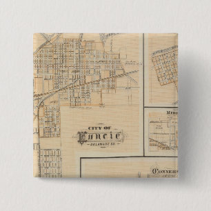 Stadt Muncie, Delaware Co mit Yorktown Button
